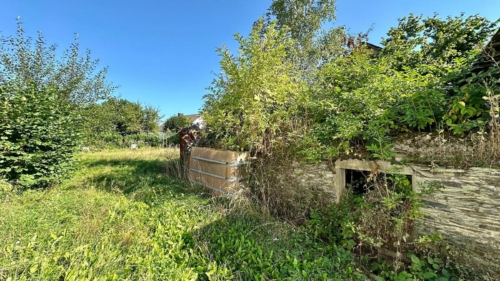 Seitliche Gartenfläche
