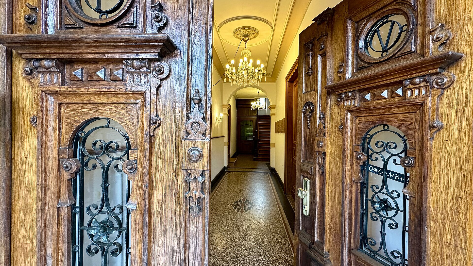 Das Entrée der Villa 